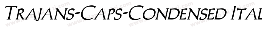 Trajans-Caps-Condensed Italic字体转换